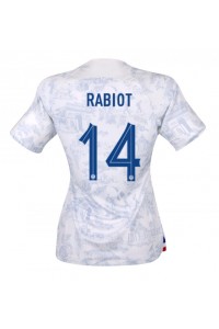 Frankrike Adrien Rabiot #14 Fotballdrakt Borte Klær Dame VM 2022 Korte ermer